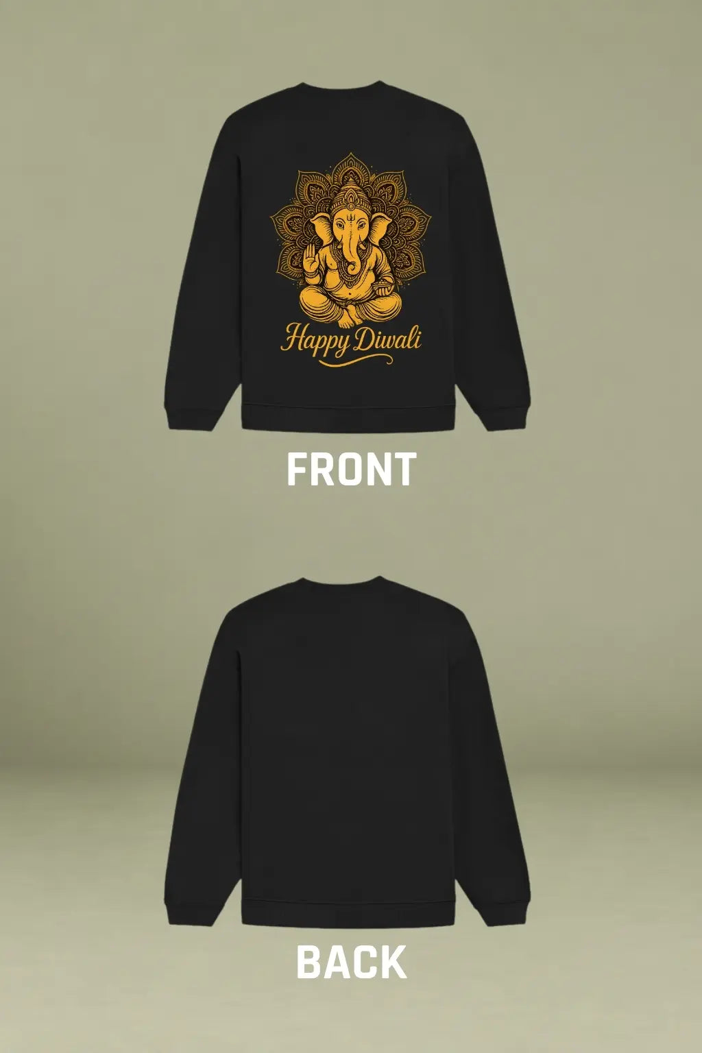 Golden Ganesha — Diwali Sweatshirt