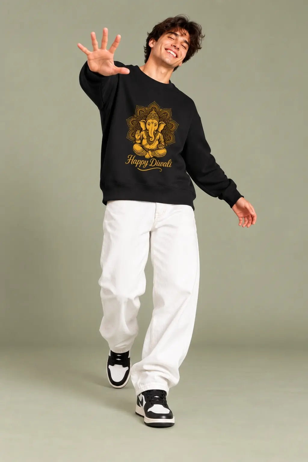 Golden Ganesha — Diwali Sweatshirt