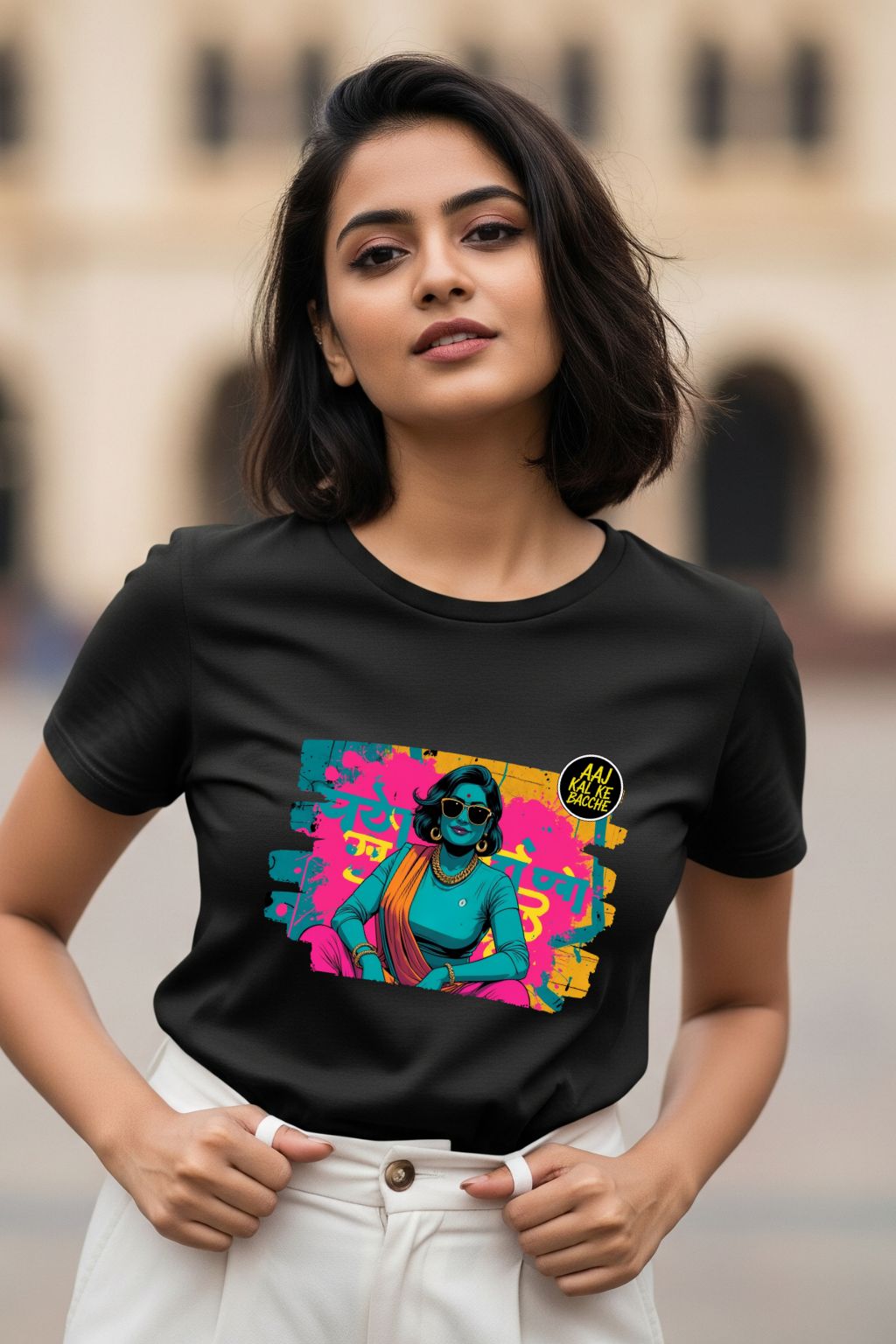 Swag Wali Mom T-shirt for Women | Fun Indian Mom Logic