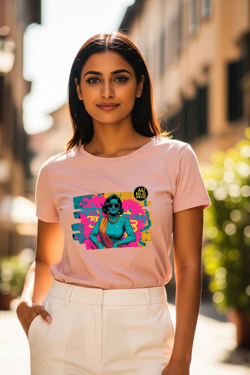 Swag Wali Mom T-shirt for Women | Fun Indian Mom Logic