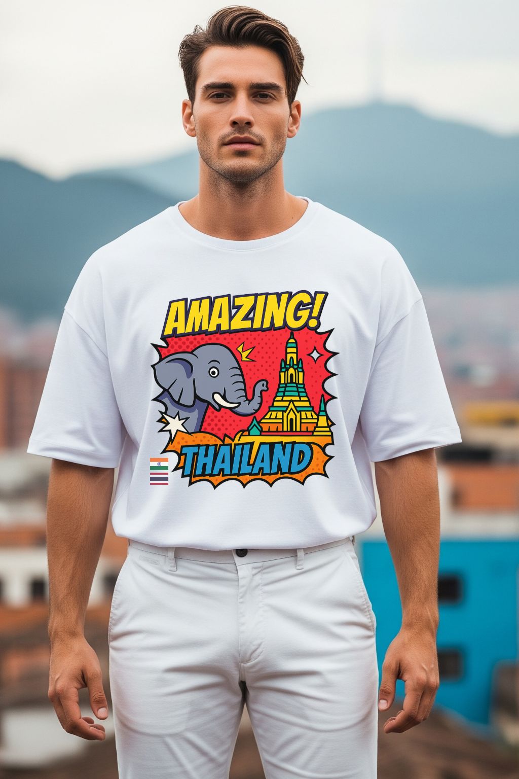Amazing_Thailand_Pop_Art_White_Overszied_T