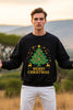 Festive Reindeer Christmas Oversized Sweatshirt