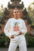 Funny Santa Mostly Good Oversized Sweatshirt