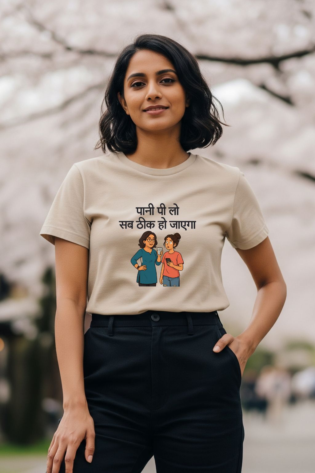 Pani Pi Lo, Sab Theek Ho Jayega Women’s T-shirt