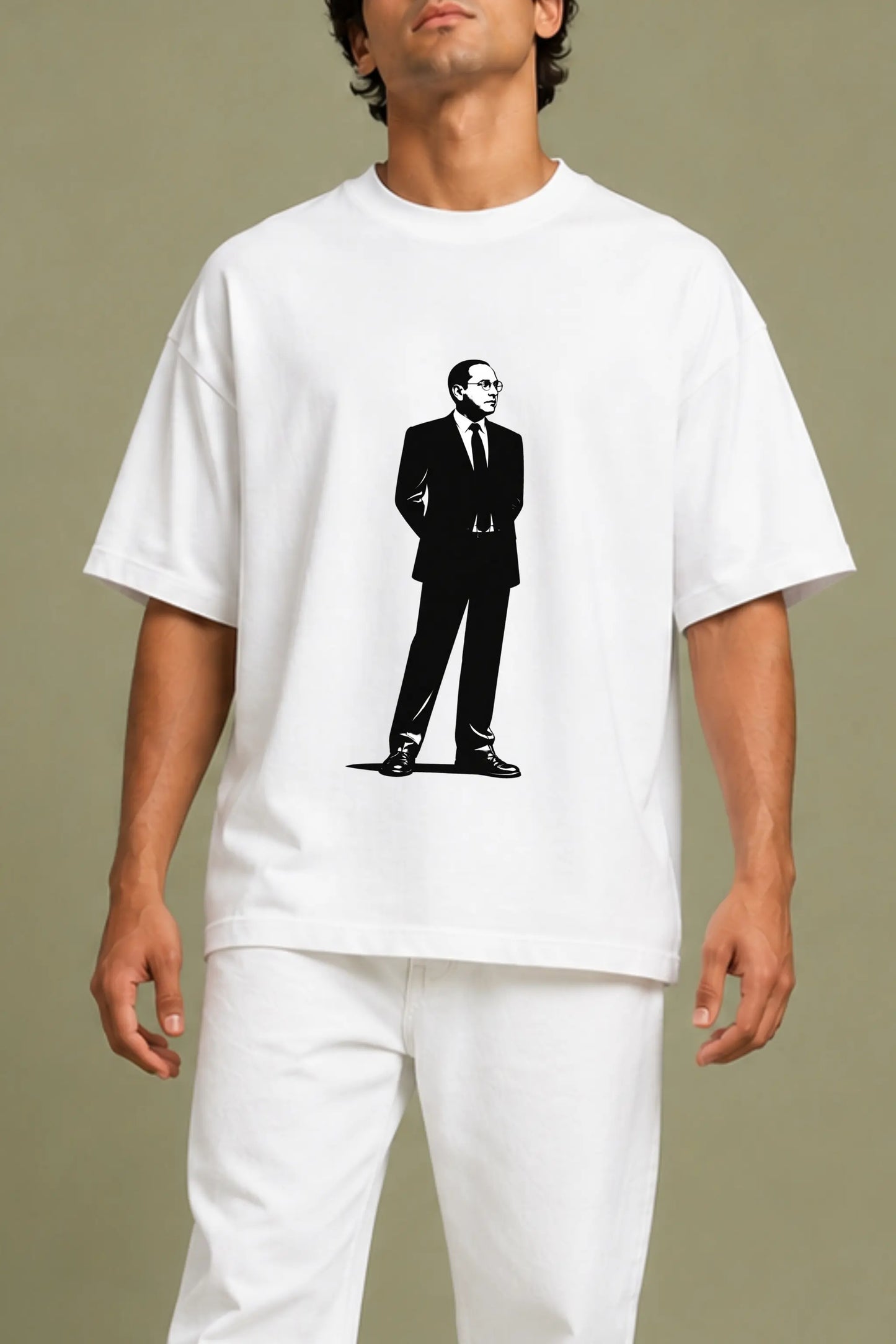 Ambedkar Print Detail on Constitutional Streetwear Tee | JUNOSHI
