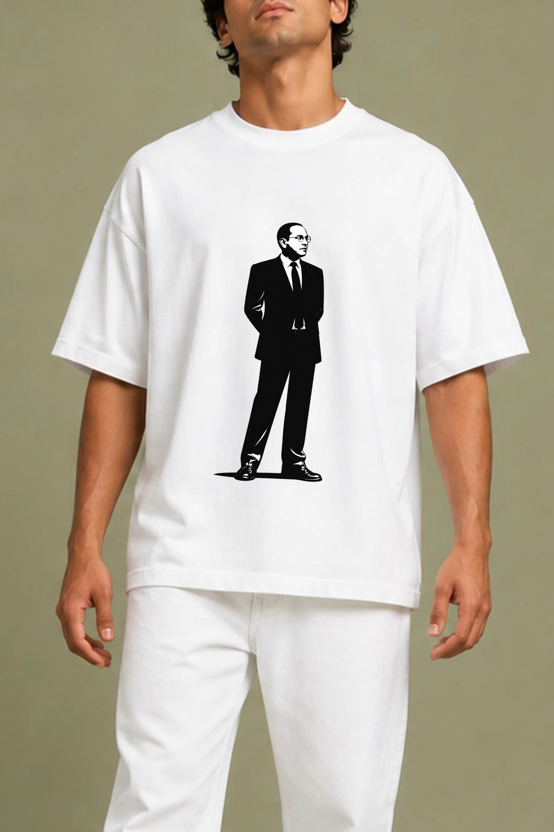 Ambedkar Print Detail on Constitutional Streetwear Tee | JUNOSHI