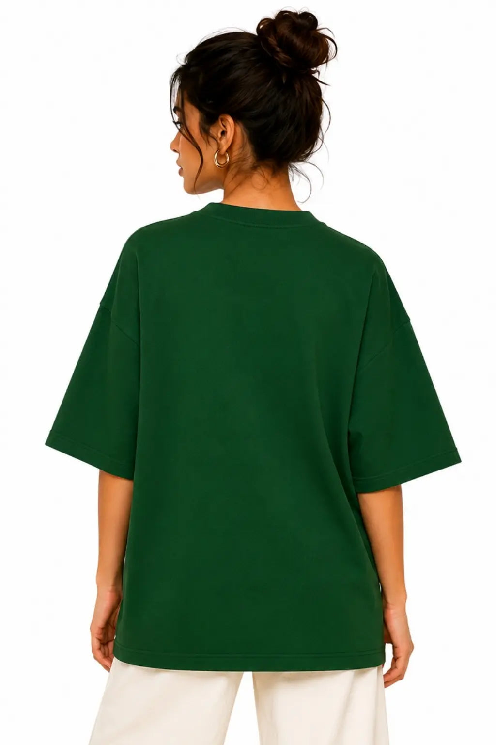 Born Free Indian — Plain Back Oversized Terry Tee for Women | JUNOSHI