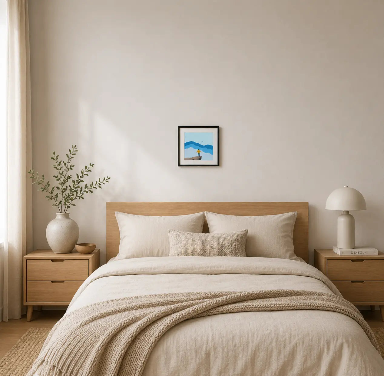 Chase The Unmarked Road — Wanderlust Framed Poster for Bedroom | JUNOSHI