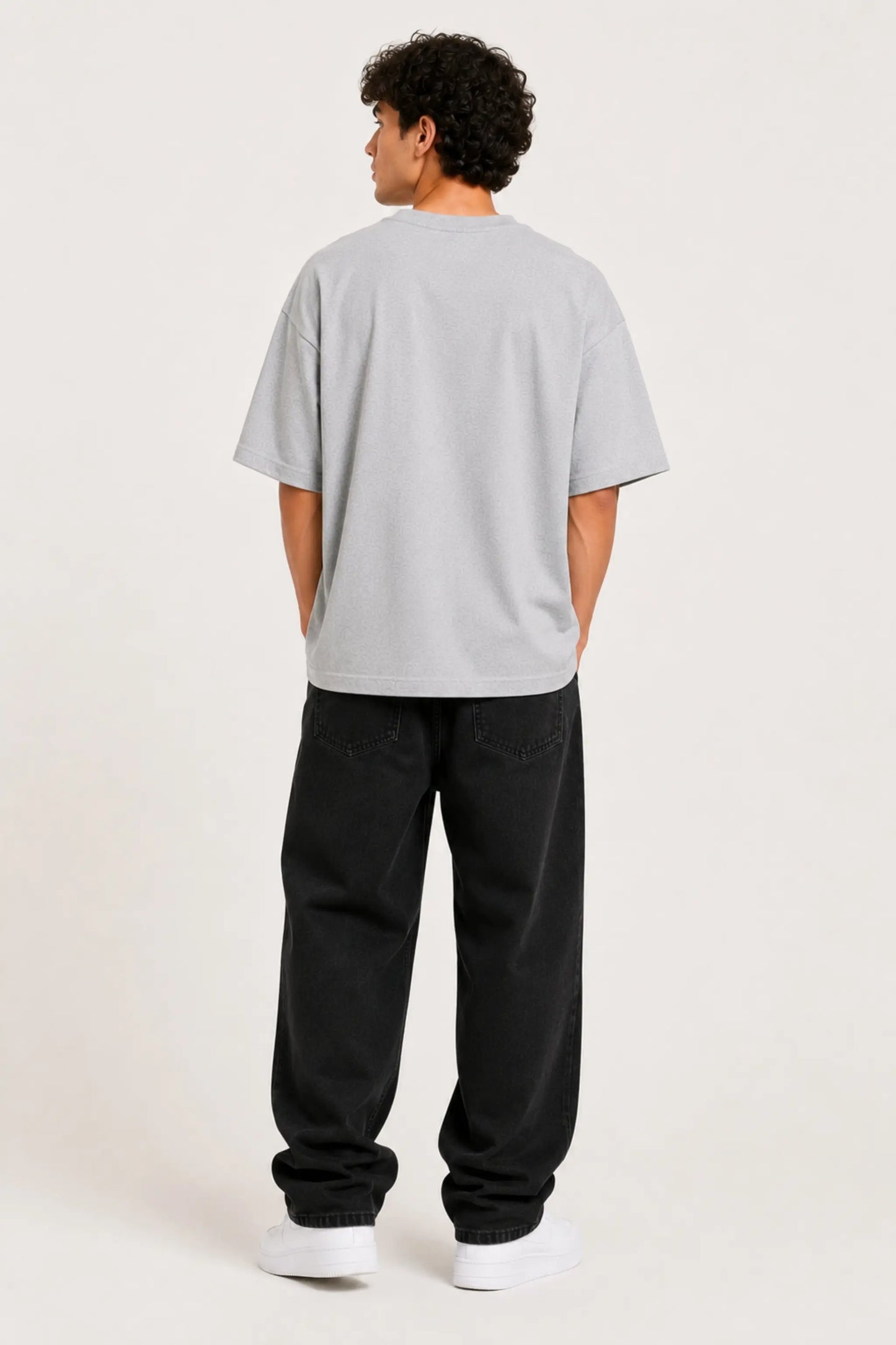 Janta Se Jawab — Constitutional Oversized Tee, Back View | JUNOSHI