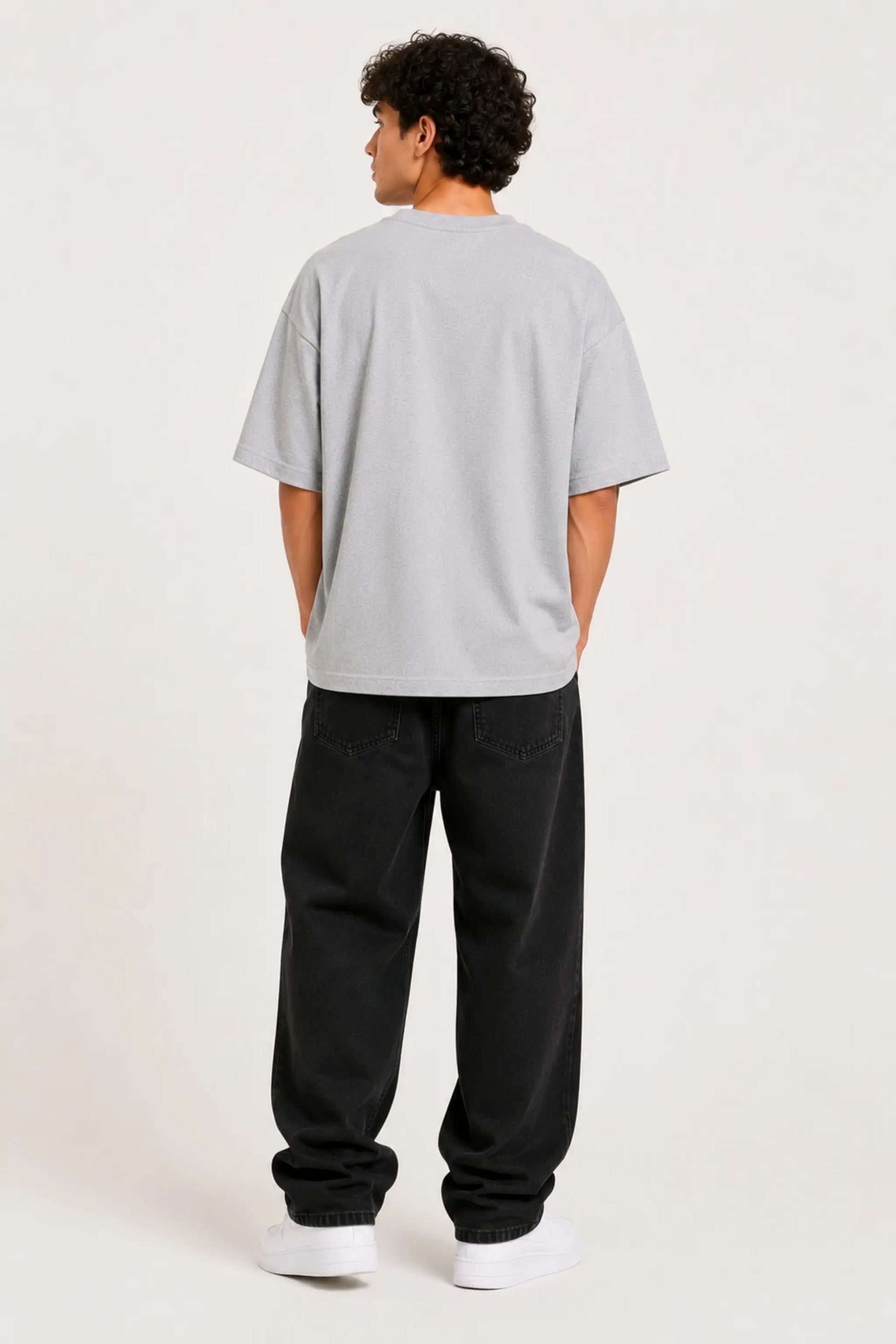 Janta Se Jawab — Constitutional Oversized Tee, Back View | JUNOSHI