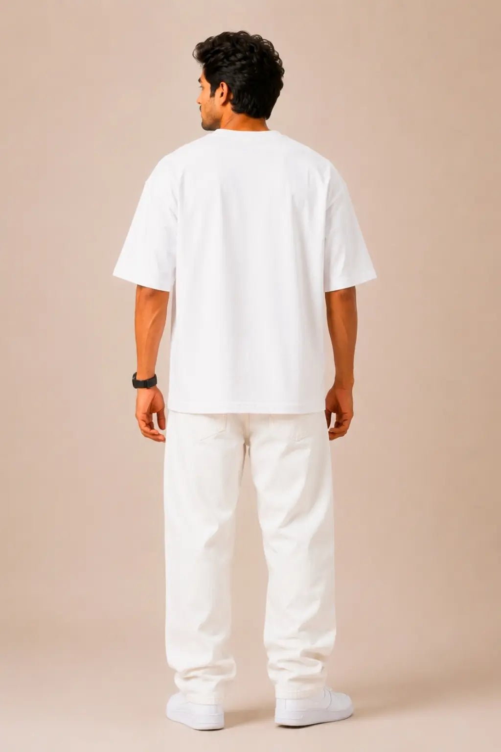 Different Roots Same Light — Oversized Tee Back View | JUNOSHI