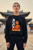 Fierce Saree Anime Oversized Sweatshirt for Women