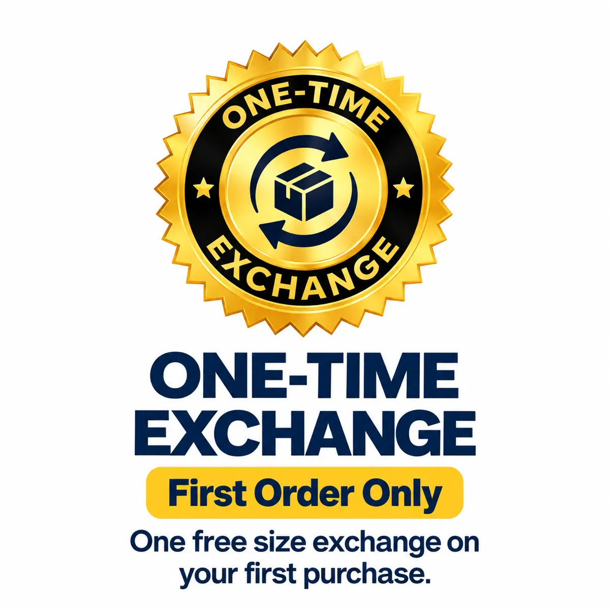 JUNOSHI one-time free size exchange badge for first order on oversized t-shirts and sweatshirts in India