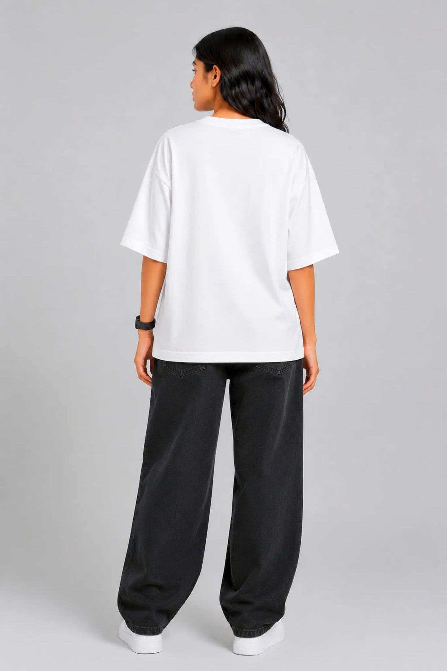 Justice Is Not A Favour — Oversized Tee Back View Fit | JUNOSHI