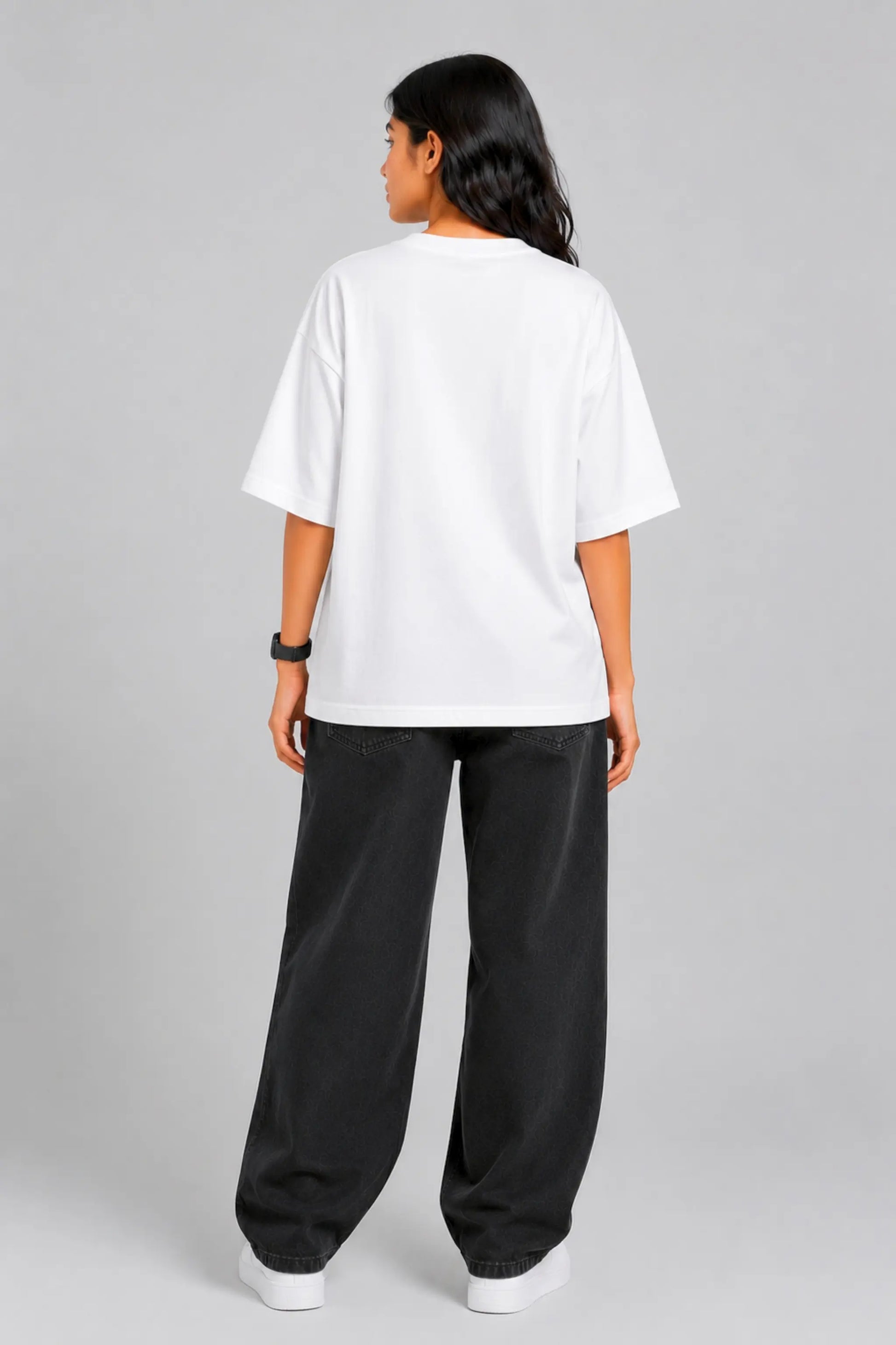 Justice Is Not A Favour — Oversized Tee Back View Fit | JUNOSHI