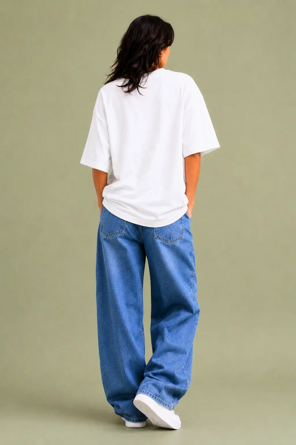 Loud Silent Pride — Oversized Tee Back View, Plain Fit | JUNOSHI