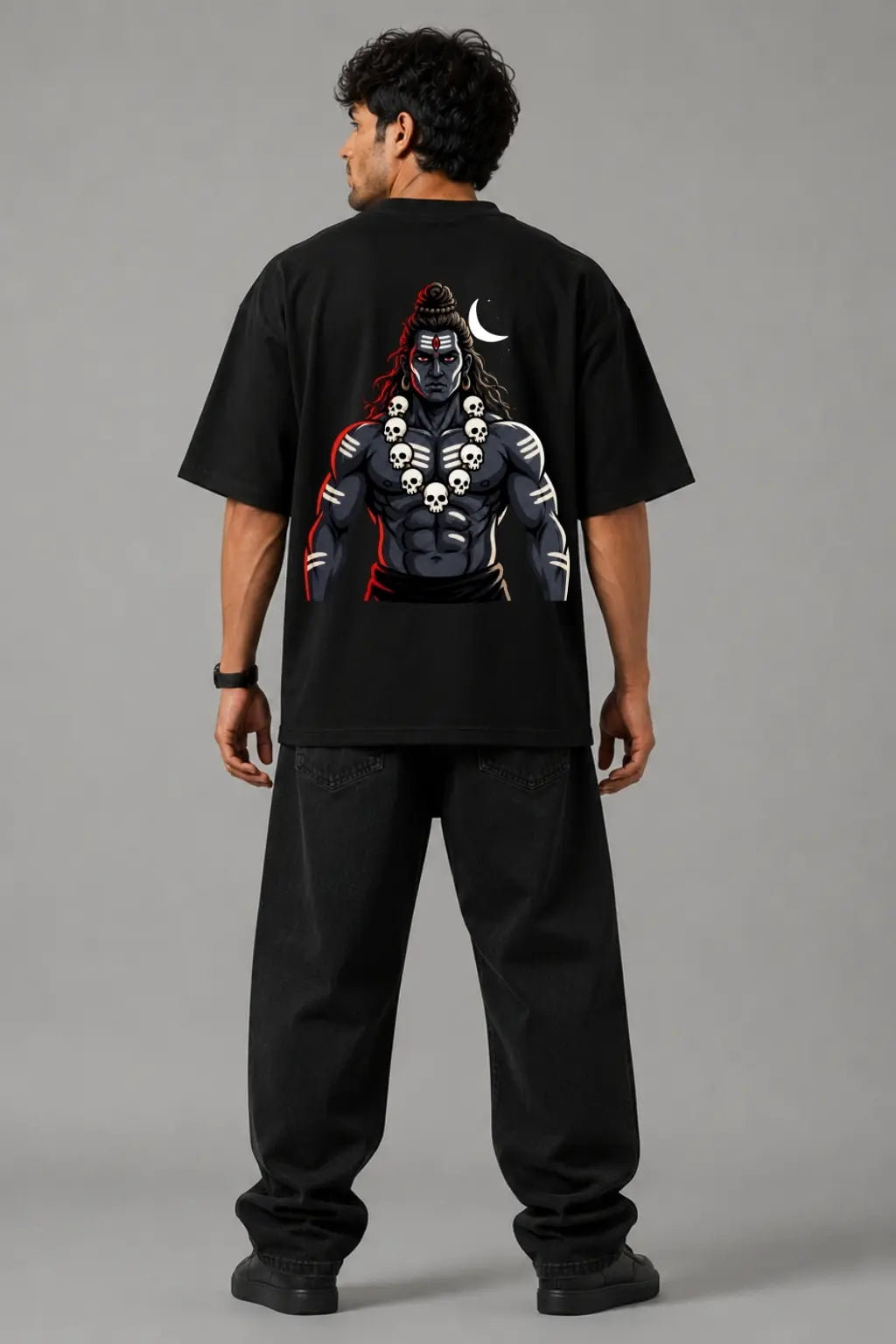 Mahakal Rudra — Lord Shiva Graphic Oversized T-Shirt for Men | JUNOSHI