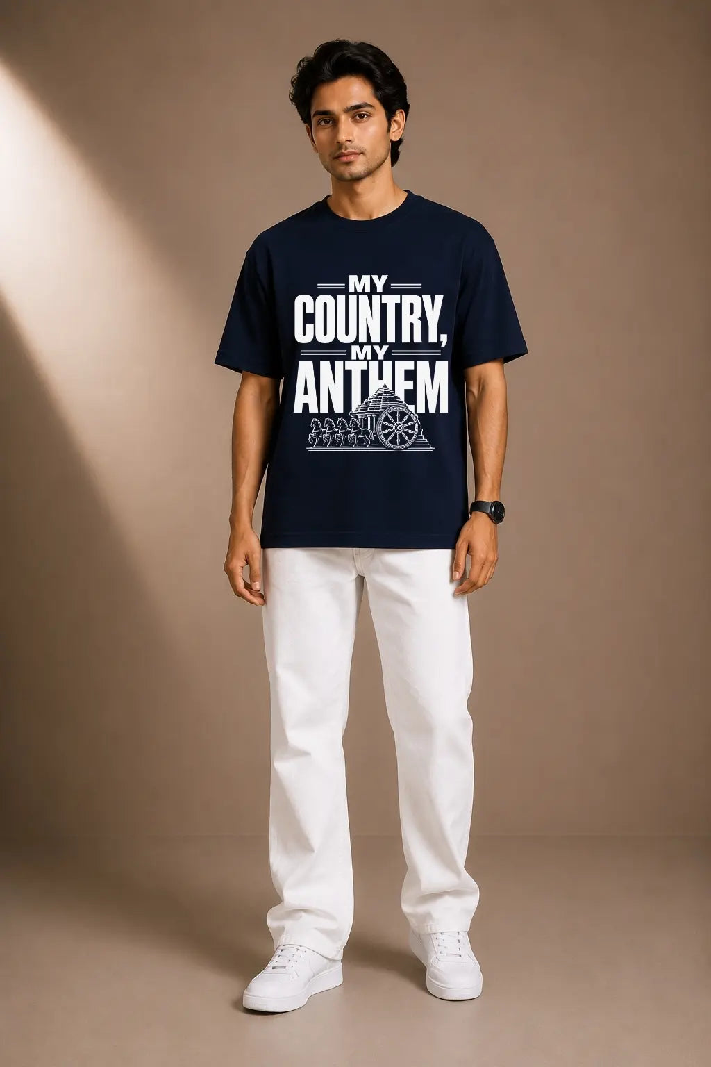 My Country My Anthem — Patriotic Oversized Tee for Men | JUNOSHI