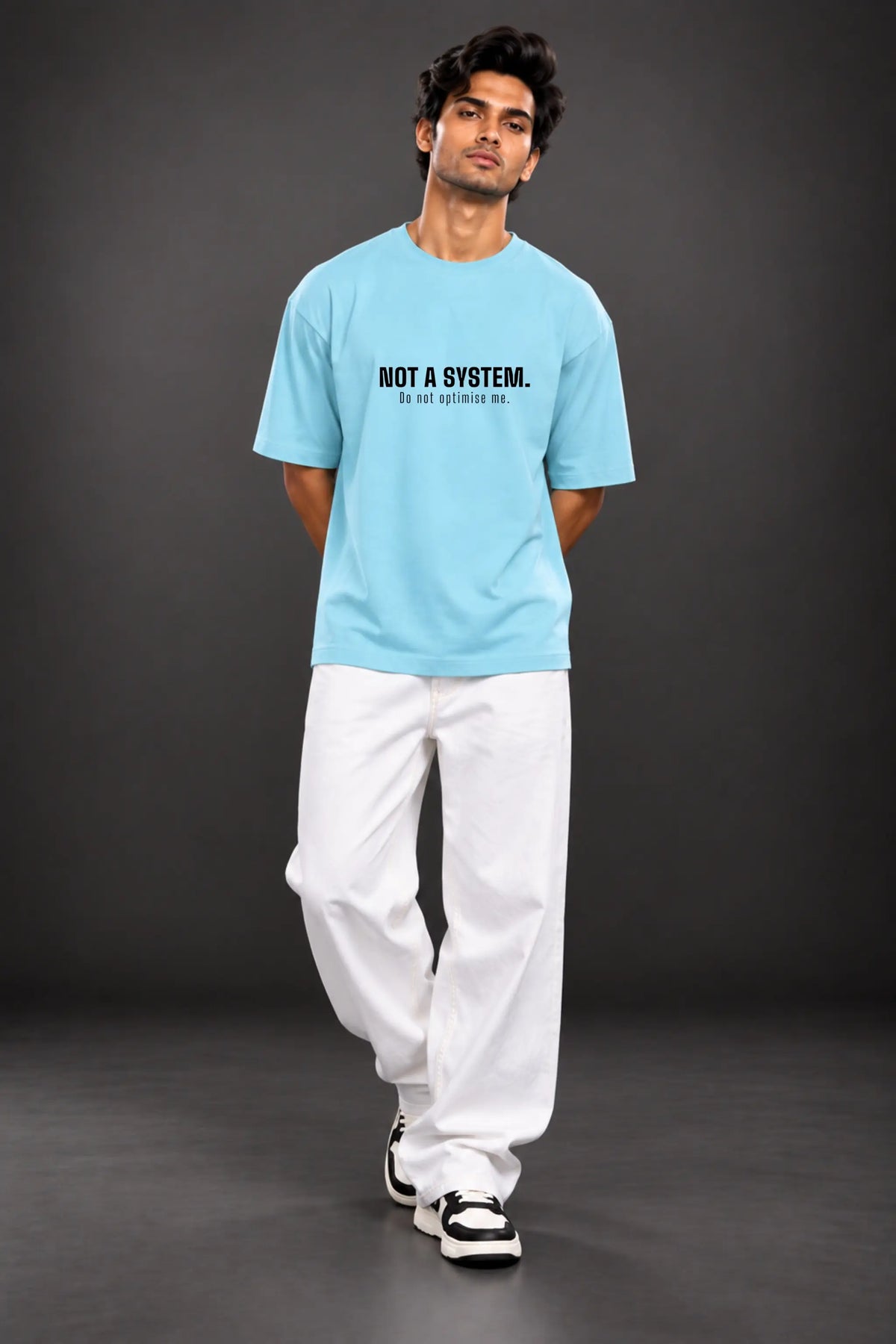 Not A System — Anti-Hustle Oversized T-Shirt for Men | JUNOSHI