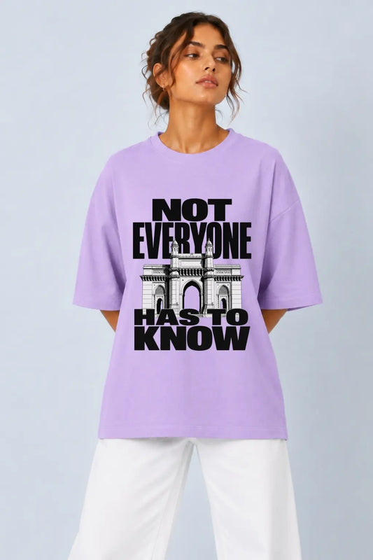 Not Everyone Has To Know — India Pride Oversized Tee for Women | JUNOSHI