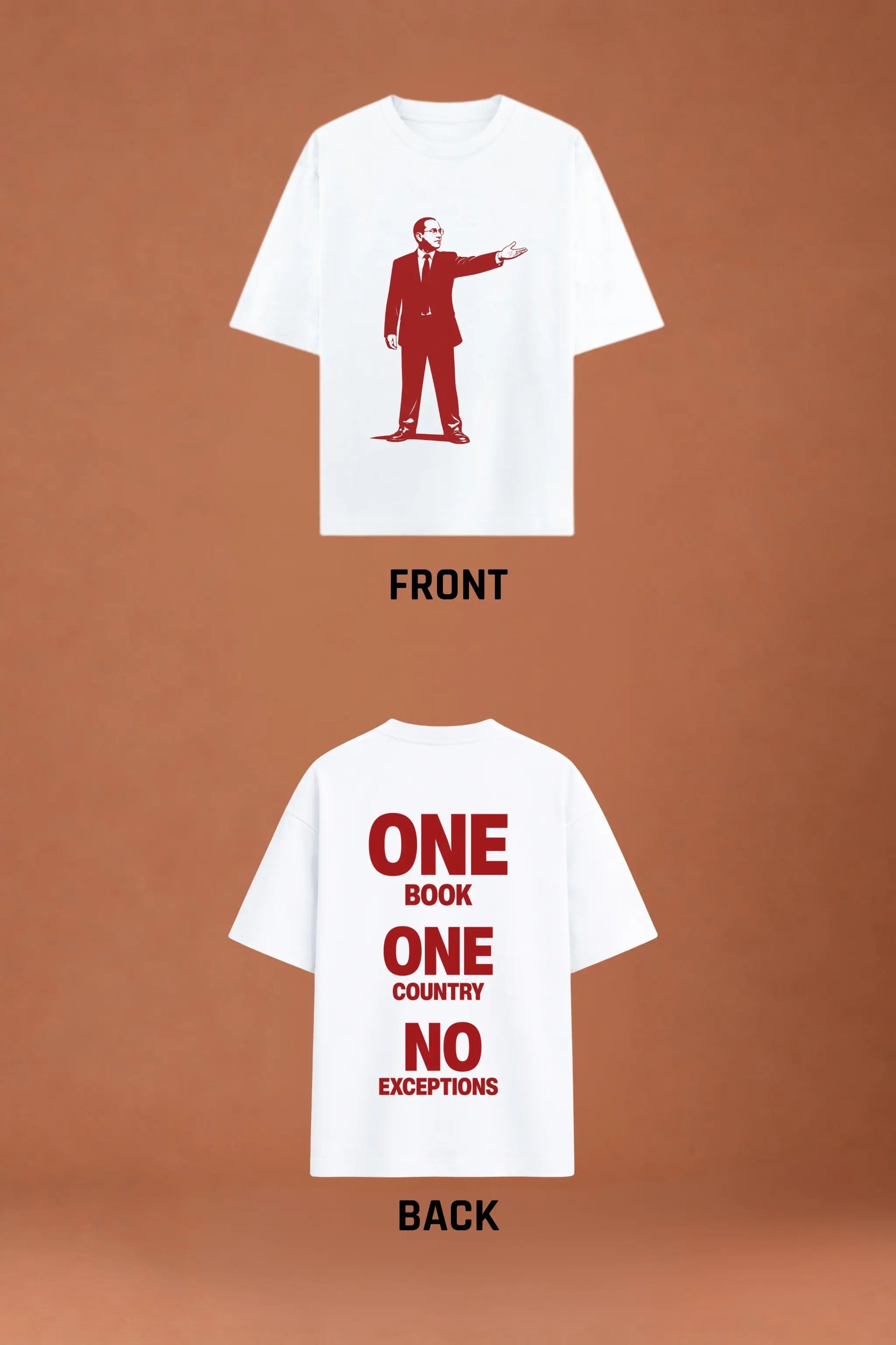 One Book One Country — Front and Back Design Oversized Tee | JUNOSHI