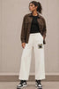 Pug Face Graphic Unisex Sweatpants in Cream — Women's Street Style Reel, Easy Beings Collection | JUNOSHI