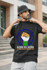 Azadi Ka Jazba black oversized tee on male model — Indian pride freedom streetwear reel cover | JUNOSHI