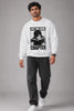 Just One More Chapter — Bookworm Anime Oversized Sweatshirt in White, Model Walk Reel | JUNOSHI