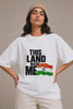 This Land Made Me — Indian Flag Oversized Tee Reel for Women | JUNOSHI