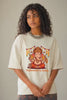 Vighnaharta Vibes Ganesha Oversized Tee Reel — Ganesh Chaturthi Streetwear for Women | JUNOSHI