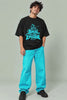 Bhai Ek Aur Episode — Binge-Watch Anime Oversized Terry T-Shirt in Black, Styling Reel | JUNOSHI