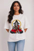 Sthapana Ganesha Blessing Oversized T-Shirt Reel — Ganesh Chaturthi Wear for Women | JUNOSHI