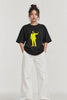 Video of the Ehsaan Nahi Adhikar Hai Ambedkar Oversized Classic Tee, front Ambedkar print turning to the Hindi back print | JUNOSHI