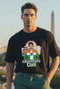 JUNOSHI Constitutionally Cool black oversized tshirt reel — men's patriotic graphic tee India, Constitution streetwear, desi Gen Z style, Freedom Threads collection, rooftop urban look