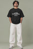 Chaya Thanuthu — Reel of Malayalam quote black unisex oversized t-shirt, white script print on front | JUNOSHI