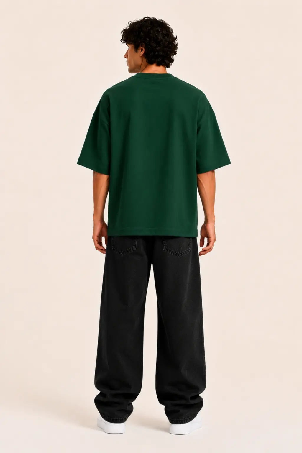 Rising — Patriotic Oversized Tee for Men — Back