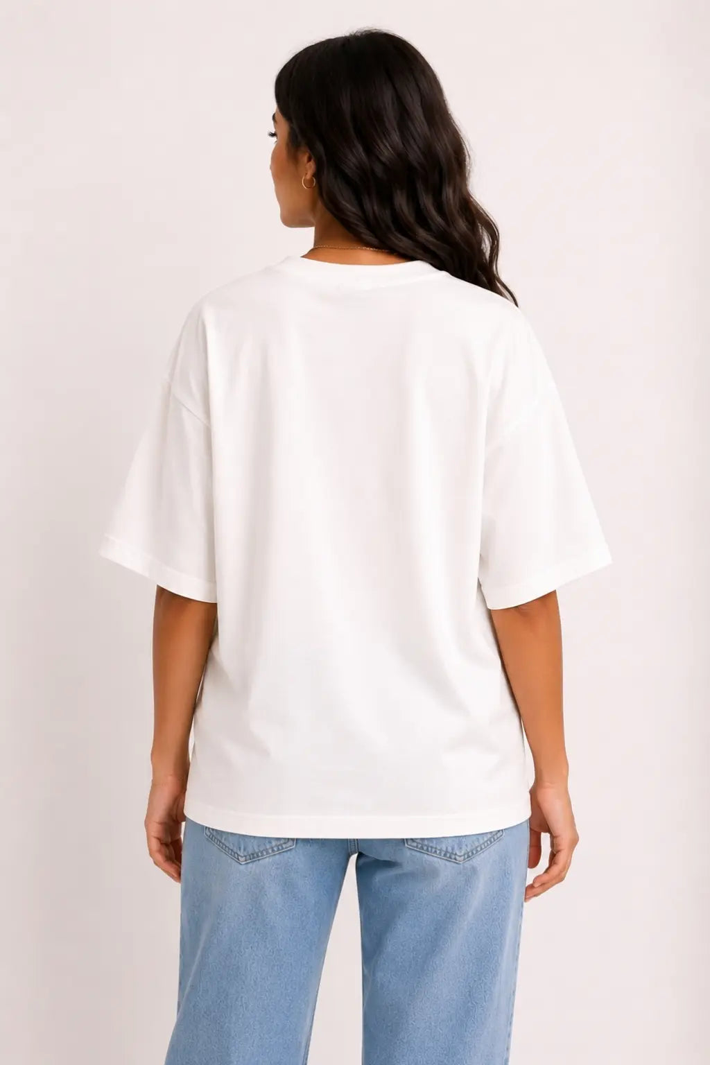Sthapana Ganesha Blessing — Ganesh Chaturthi Oversized T-Shirt Back View | JUNOSHI