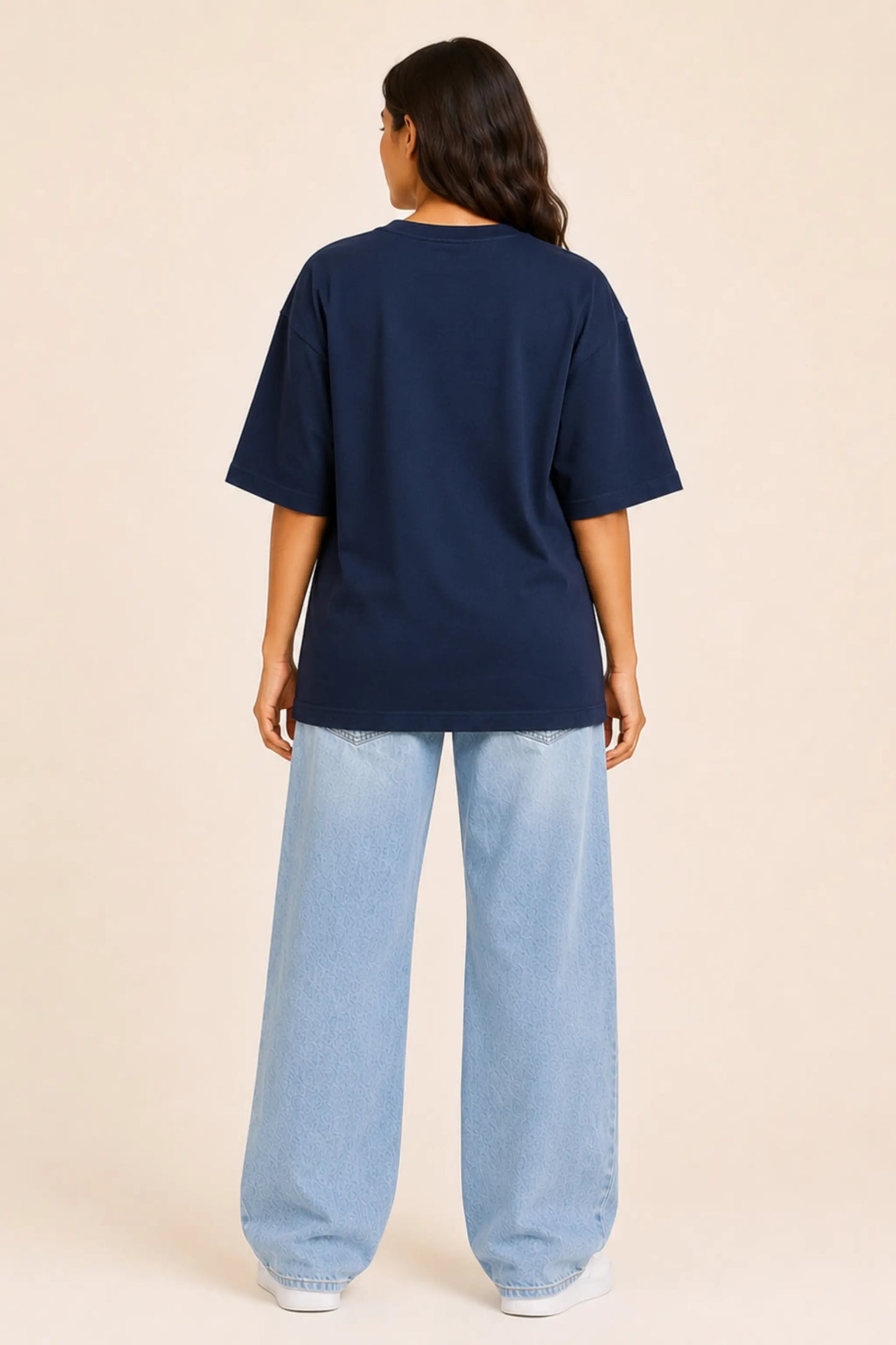The System Waited — Constitutional Oversized Tee Back View