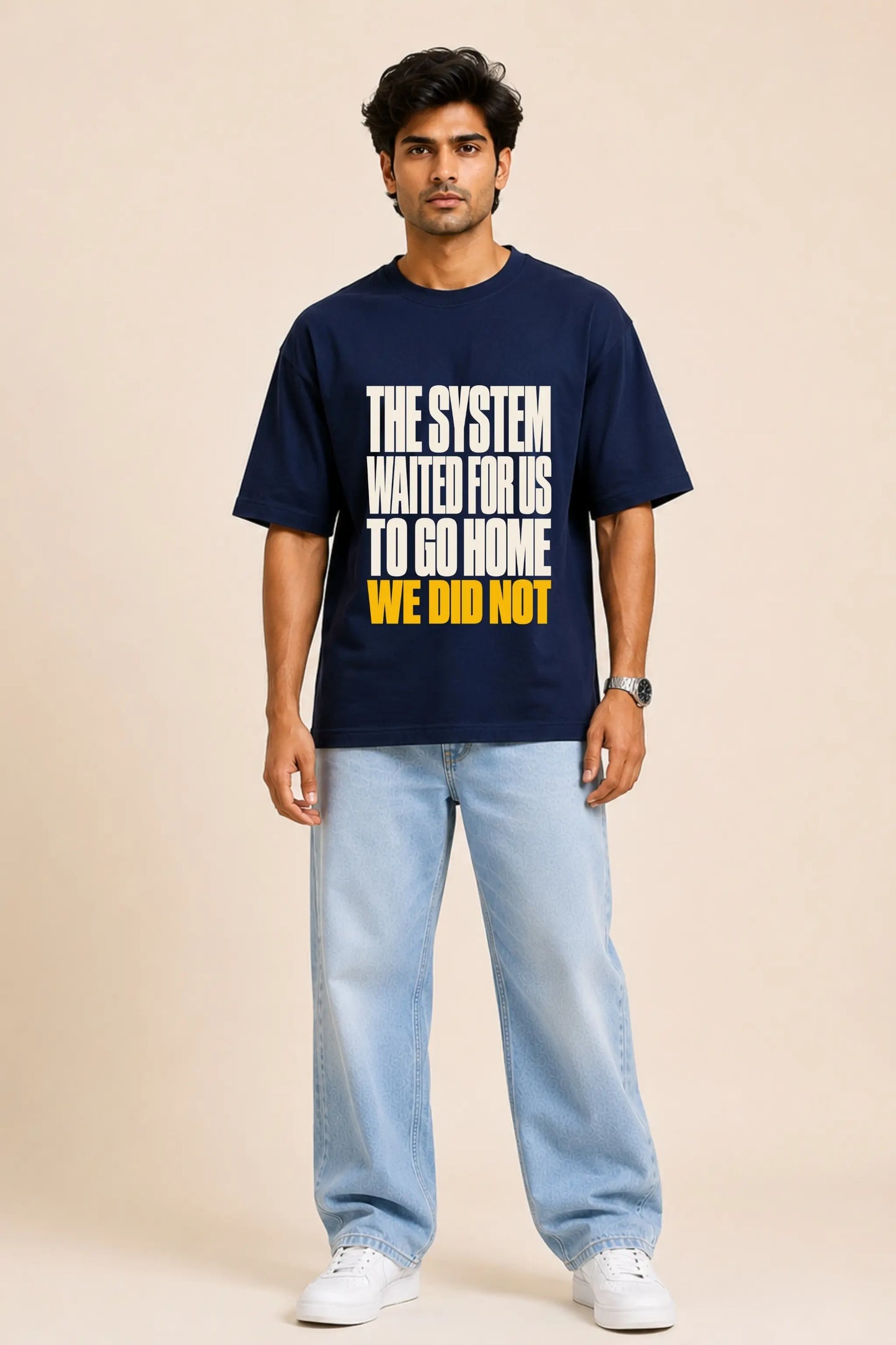 The System Waited — Constitutional Oversized Tee for Men