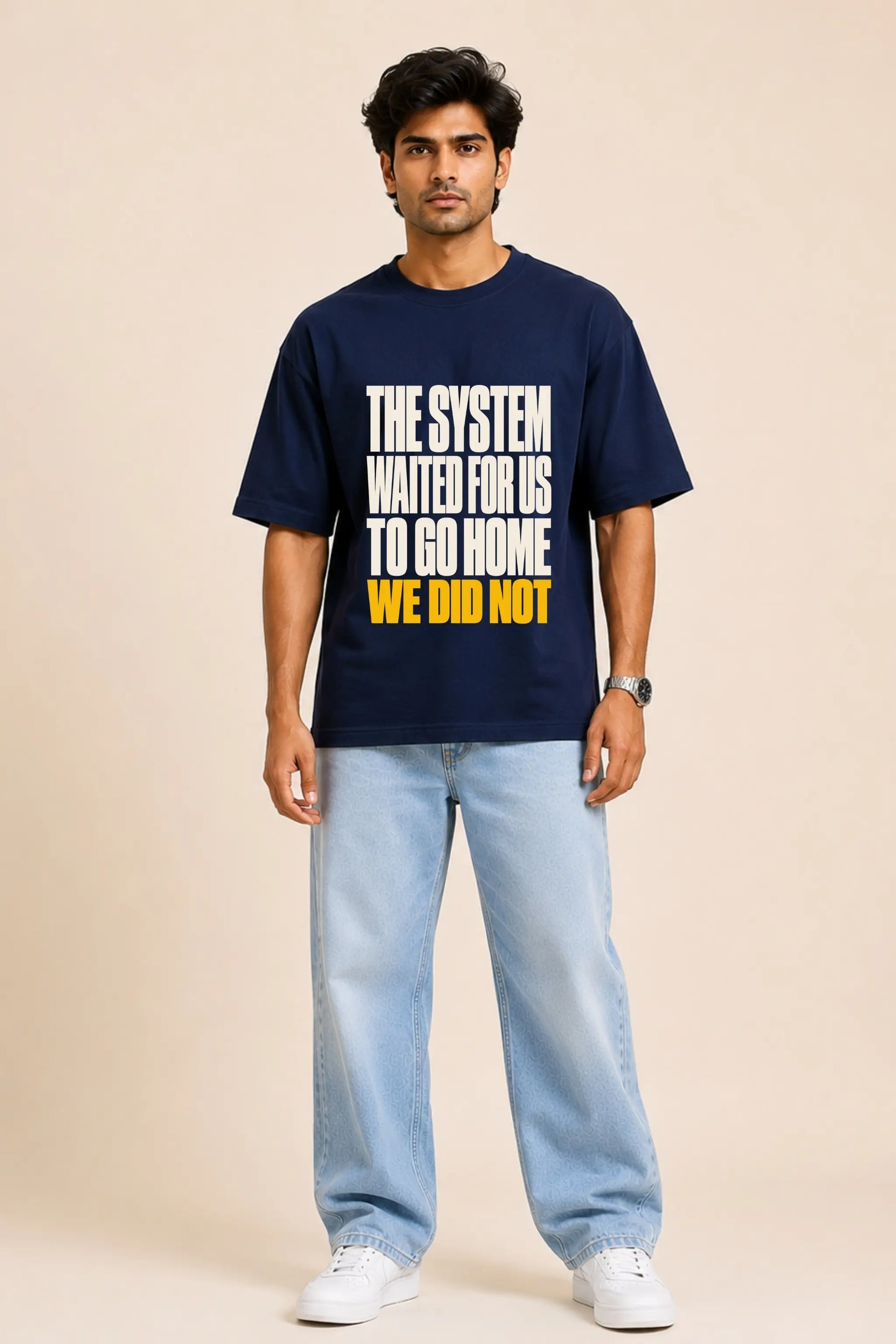 The System Waited — Constitutional Oversized Tee for Men