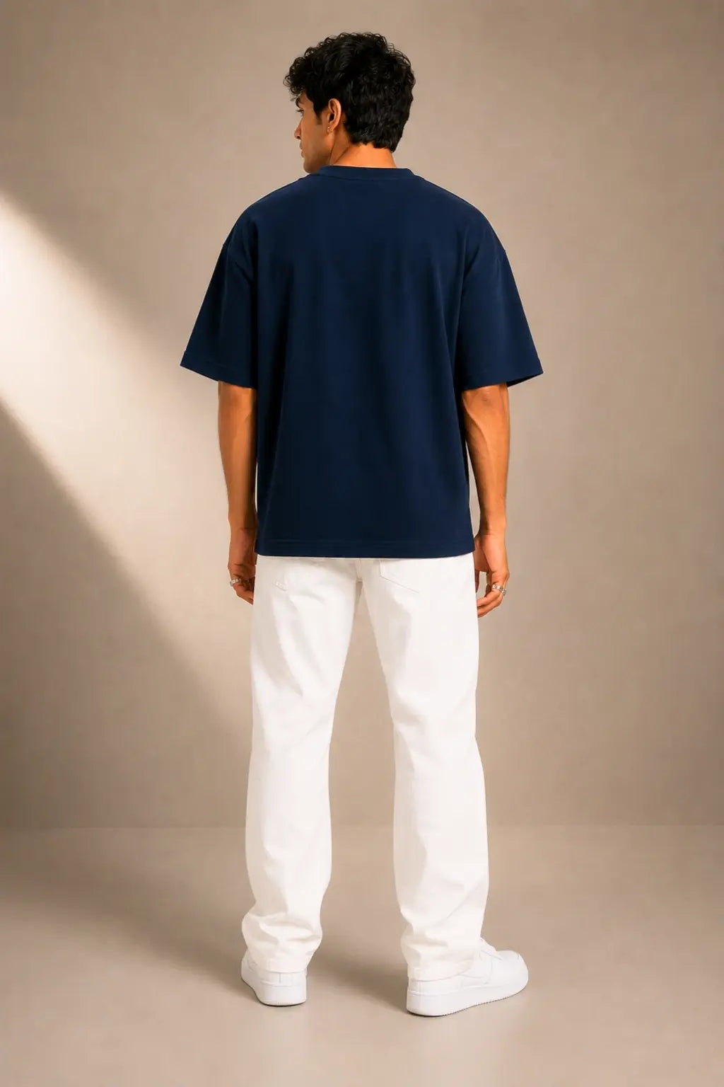 This Land My Voice — Oversized Patriotic Tee Back View
