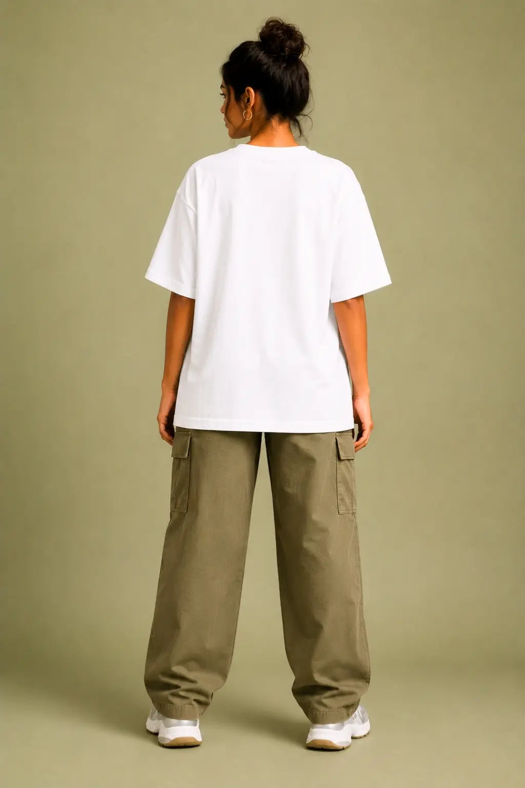 Written in Marble — Victoria Memorial Oversized Tee, Back View | JUNOSHI